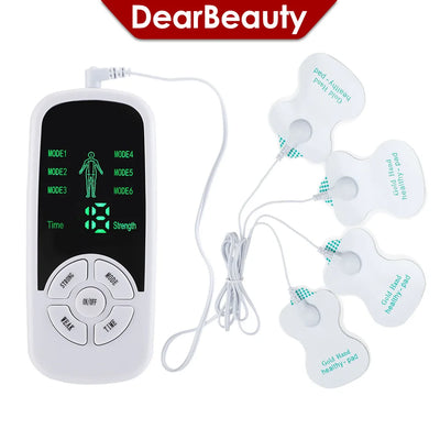 EMS Electric Muscle Therapy Stimulator 6 Modes Tens Unit Machine
